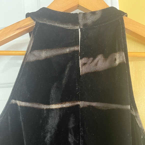 Nanette Nanette Lepore velvet halter top with lace trim size M - Picture 5 of 8